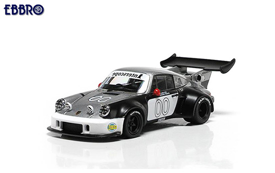 Ebbro 1/43 Porsche 911 RSR Turbo Daytona no00 1977 Silver/Black
